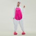 Rose Red Rabbit Kigurumi Animal Onesie Pajama Costumes for Adult