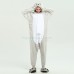 Grey Sea Lion Kigurumi Animal Onesie Pajama Costumes for Adult