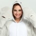 Grey Sea Lion Kigurumi Animal Onesie Pajama Costumes for Adult