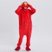 Red Sesame Street Elmo Kigurumi Onesies Pajamas Animal Onesies for Adult