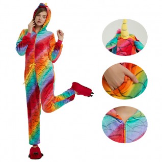 Fish Belt Unicorn Kigurumi Onesies Pajamas Animal Onesies for Adult