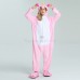 Unicorn Pink Kigurumi Animal Onesie Pajama Costumes for Adult