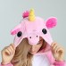 Unicorn Pink Kigurumi Animal Onesie Pajama Costumes for Adult