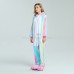 Rainbow Unicorn Kigurumi Animal Onesie Pajama Costumes for Adult