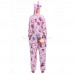 Pink Zipper Unicorn Onesie Pajamas Animal Onesies for Adult