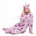 Pink Zipper Unicorn Onesie Pajamas Animal Onesies for Adult