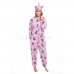 Pink Zipper Unicorn Onesie Pajamas Animal Onesies for Adult