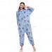 Blue Zipper Unicorn Onesie Pajamas Animal Onesies for Adult