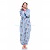 Blue Zipper Unicorn Onesie Pajamas Animal Onesies for Adult