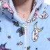 Blue Zipper Unicorn Onesie Pajamas Animal Onesies for Adult