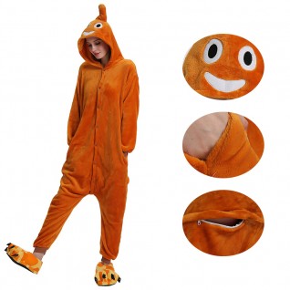 Smiling Kigurumi Animal Onesie Pajama Costumes for Adult