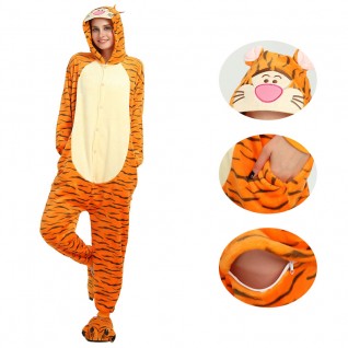 Tiger Kigurumi Onesies Pajamas Animal Onesies for Adult