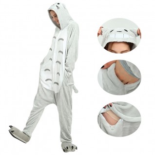 Totoro Kigurumi Animal Onesie Pajama Costumes for Adult