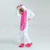 Rose Red Unicorn Kigurumi Animal Onesie Pajama Costumes for Adult