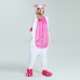 Rose Red Unicorn Kigurumi Animal Onesie Pajama Costumes for Adult