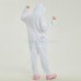 White Cat Kigurumi Animal Onesie Pajama Costumes for Adult