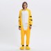 Yellow Tiger Kigurumi Animal Onesie Pajama Costumes for Adult