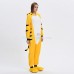 Yellow Tiger Kigurumi Animal Onesie Pajama Costumes for Adult