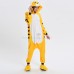 Yellow Tiger Kigurumi Animal Onesie Pajama Costumes for Adult