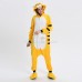 Yellow Tiger Kigurumi Animal Onesie Pajama Costumes for Adult