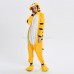 Yellow Tiger Kigurumi Animal Onesie Pajama Costumes for Adult