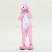 Kids Pink Dinosaur Kigurumi Onesies Pajamas Animal Costumes