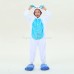 Kids Blue Rabbit Kigurumi Animal Onesies Pajamas