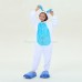 Kids Blue Rabbit Kigurumi Animal Onesies Pajamas
