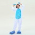 Kids Blue Rabbit Kigurumi Animal Onesies Pajamas