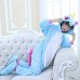 Kids Kigurumi Blue Unicorn Animal Kids Onesies Pajamas