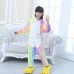 Kids Colorful Unicorn Kigurumi Animal Onesies Pajamas