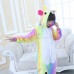 Kids Colorful Unicorn Kigurumi Animal Onesies Pajamas