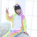 Kids Colorful Unicorn Kigurumi Animal Onesies Pajamas