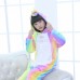 Kids Colorful Unicorn Kigurumi Animal Onesies Pajamas