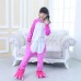 Kids Animal Onesies Pajamas Unicorn Rose Red Kigurumi Onesies Pajamas