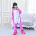 Kids Animal Onesies Pajamas Unicorn Rose Red Kigurumi Onesies Pajamas