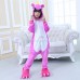 Kids Animal Onesies Pajamas Unicorn Rose Red Kigurumi Onesies Pajamas