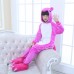 Kids Animal Onesies Pajamas Unicorn Rose Red Kigurumi Onesies Pajamas