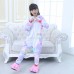 Kids Colorful Unicorn Kigurumi Animal Onesies Pajamas