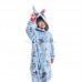 Kids Zipper Unicorn Kigurumi Animal Kids Onesies Pajamas