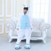 Kids Unicorn Blue Kigurumi Onesies Animal Costume Pajamas