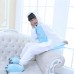 Kids Unicorn Blue Kigurumi Onesies Animal Costume Pajamas