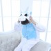 Kids Unicorn Blue Kigurumi Onesies Animal Costume Pajamas