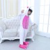 Kids Onesies Unicorn Rose Red Kigurumi Animal Pajamas Costumes