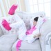 Kids Onesies Unicorn Rose Red Kigurumi Animal Pajamas Costumes