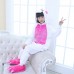 Kids Onesies Unicorn Rose Red Kigurumi Animal Pajamas Costumes