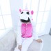 Kids Onesies Unicorn Rose Red Kigurumi Animal Pajamas Costumes