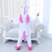 Kids Onesies Unicorn Rose Red Kigurumi Animal Pajamas Costumes