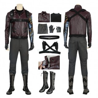 Bucky Barnes Costume Falcon Soldier Cosplay Costume