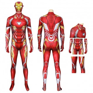 Avengers Tony Stark Cosplay Costume Iron Jumpsuit